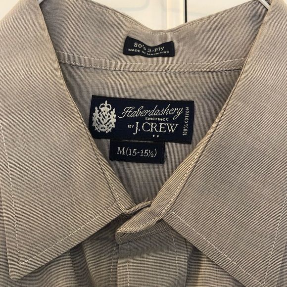 Jcrew Tailored Dress Shirt - grey 15-15 1/2 - Picture 2 of 2